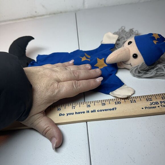 Timeless Toys Vintage Wizard Witch Hand Puppet Pretend Play Halloween P3 - Picture 7 of 10